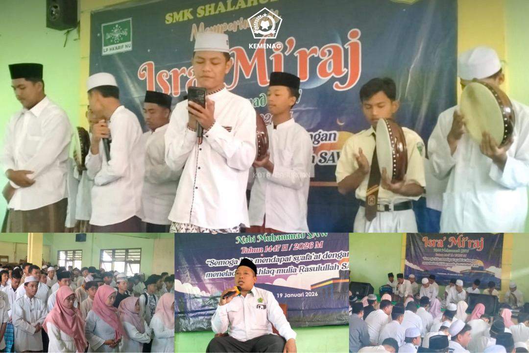 Pengajian Peringatan Isra’ Mi’raj di SMK Salahuddin Tekankan Kualitas Sholat dan Akhlak Sosial