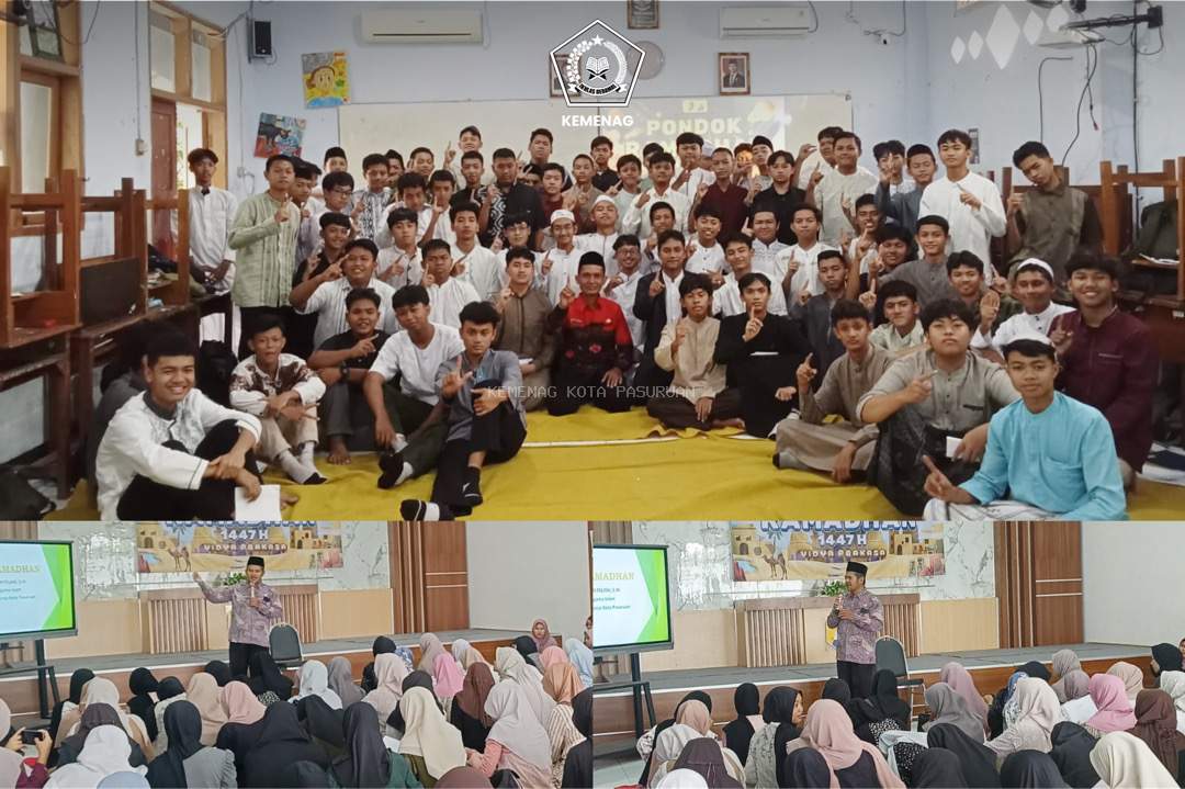 Bekali Siswa tentang Fiqih Puasa, Penyuluh Agama KUA Panggungrejo Isi Pondok Ramadhan di SMAN 1 Kota Pasuruan