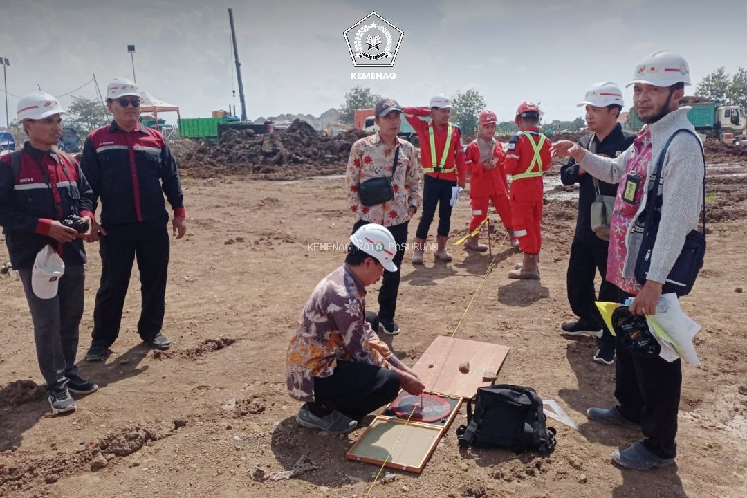 Ternyata Begini Arah Kiblat yang Tepat, Kemenag Kota Pasuruan Lakukan Kalibrasi Arah Kiblat Masjid Sekolah Rakyat Jatim 3